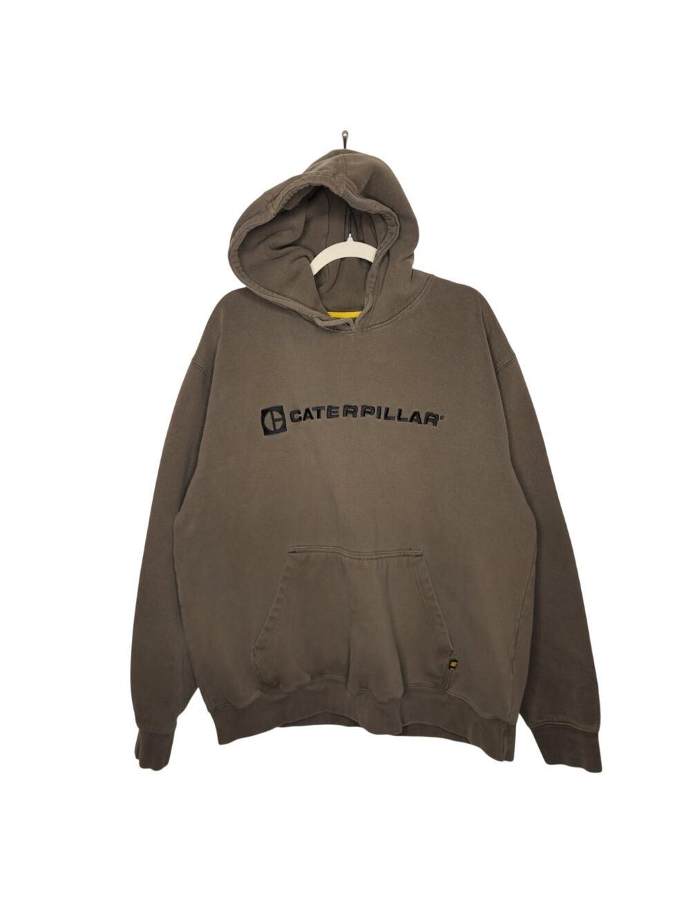 Vintage y2k CAT Caterpillar Promo Logo Workwear Outdoors Hoodie Sweatshirt